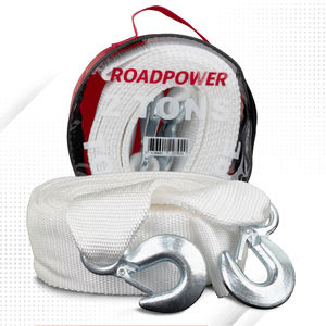 Cuerda de Remolque Roadpower de 2 Toneladas con Ganchos Reforzados que Aumenta la Seguridad Durante el Uso en Carretera Mejorando la Visibilidad - Product Image 1