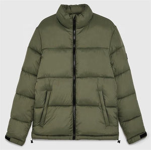 Nueva Colección Primavera-Invierno, Chaqueta Bomber para Hombre, Lona Recubierta de Poliéster/Nailon, Cuello Alto, Personalizable, Diseño Sólido, Unisex, con Cierre - Product Image 1