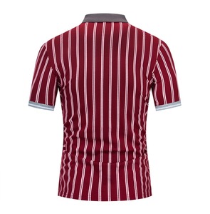 เสื้อโปโลแขนสั้นสีเทาสำหรับผู้ชาย ผ้าถักเนื้อฝ้าย ระบายอากาศได้ดี สวมใส่สบาย ทรงปกติ ดีไซน์กระดุม - Product Image 2
