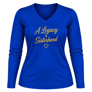 Camiseta de manga larga Sigma Gamma Rho para mujer, personalizada con letras de hermandad griega, de algodón suave, cuello redondo, venta al por mayor - Product Image 1