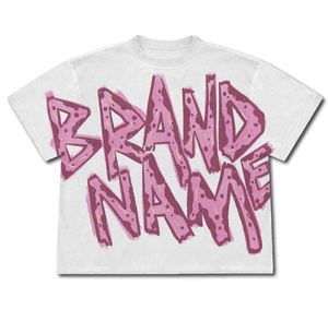 T-shirts formels surdimensionnés pour hommes, très demandés, avec col montant, impression personnalisée et design épaules tombantes - Product Image 5