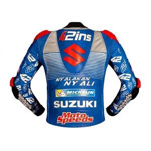 Joan Mir Zuzuki <b>Racing</b> <b>Jacket</b> Custom Kangaroo Leather MotoCP CE Approved Armored Men's Professional <b>Jacket</b>/Chaqueta - Product Image 2