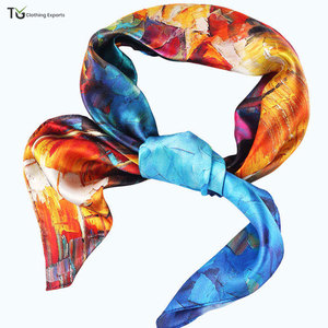 Pañuelo de Seda para Mujer, Estilo 2026, Ligero, Transpirable, con Estampado Personalizado, a Bajo Precio - Product Image 6