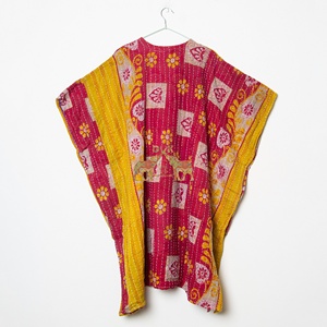 New Arrival Handwork Cotton Vintage Hand Made Kantha Work Long Fashionable and Designer Kantha <b>Kaftan</b> - Product Image 3