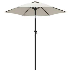 Ensemble parasol et base de jardin blanc sable et gris foncé - Product Image 2