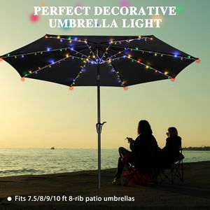 Luce per Ombrellone da Patio RGBY a Batteria, Illuminazione Decorativa per Spazi Esterni - Product Image 6
