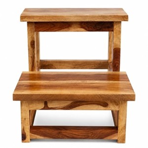 Solid Pine Wood Hand-Painted <b>Step</b> <b>Stool</b> Wholesale | Moradabad Handcrafted - Product Image 2