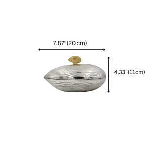 In Brand Minimalist <b>Bowl</b> <b>with</b> <b>Lid</b> Polished Finish for Fruit and Snacks Airtight Design Modern Decor - Product Image 3