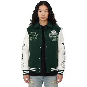 แจ็คเก็ตวาร์ซิตี้แบบสั่งทำพิเศษ พร้อมดีเทลปลายแขนแบบริบบิ้น และผ้าผสมขนสัตว์คุณภาพพรีเมียมเพื่อความสบาย เหมาะสำหรับใส่ลำลองหรือสตรีทแวร์ - Product Image 6