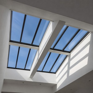 Moderna claraboya de doble vidrio con marco de aluminio negro, sistema de iluminación natural para interiores residenciales y comerciales - Product Image 3