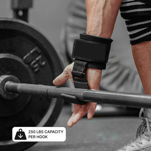 Heavy Duty Neoprene Wrist Support Hooks for Gym <b>Weight</b> Lifting and <b>Training</b>-Anti-Slip Pain Relief Unisex - Product Image 6