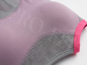 Soutien-gorge de sport rembourré haute performance pour femme, respirant, en maille, dos nageur, pour entraînement, fitness, yoga, gym, course à pied, avec double soutien des épaules - Product Image 4
