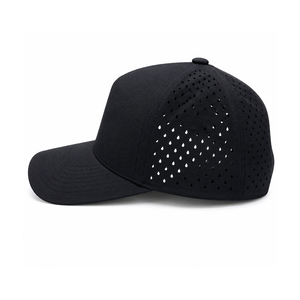 Casquette de golf personnalisée à 5 panneaux avec visière incurvée découpée au laser, fermeture snapback, chapeaux décontractés pour adultes pour les activités de plein air au printemps et en été - Product Image 5
