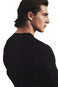 Camisetas deportivas de cuello redondo lisas para hombre, colección de ropa de gimnasio activa de manga larga de calidad superior de tela transpirable con logotipo personalizado - Product Image 6