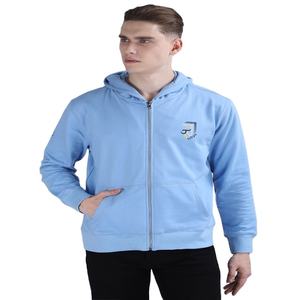 Cremallera y logotipo liso Impreso de gran tamaño en blanco Peso pesado Nuevas sudaderas con capucha de hombre de lana casual en stock para la venta algodón polivinílico - Product Image 4