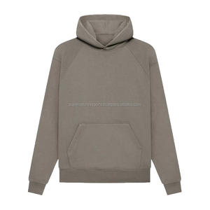 Colección de invierno Unisex de algodón recortado Essentials-Sudaderas con capucha de gran tamaño para hombre Impresión de logotipo único Patrón sólido con capucha al por mayor - Product Image 6