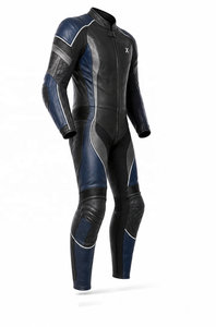 Combinaison de moto en cuir une pièce Sport Touring |   Noir Bleu marine |   Fabricant OEM ODM |   Qualité de conception haut de gamme |   Vêtements de course - Product Image 3