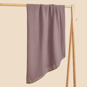 Manta de Algodón Sólido Simple y Resistente, Plegable, Tono Rosa Claro, Textura Suave, Diseño Minimalista, Manta Envolvente - Product Image 2