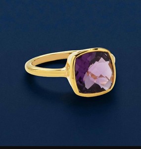 Handmade <b>Cushion</b> Shape Gemstone Women <b>Ring</b> - Fashion Gold Plated <b>Rings</b> - Wholesale Bulk Price <b>Ring</b> - Product Image 4