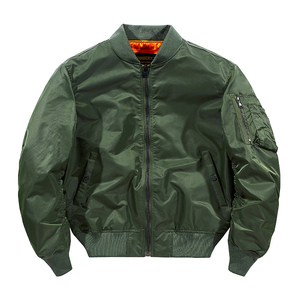 <b>Men</b> Flight Pilot Bomber <b>Jacket</b> Winter Bomber <b>Jackets</b> Windbreaker <b>Baseball</b> Bomber <b>Jackets</b> - Product Image 2