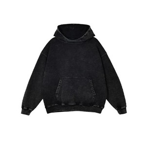 Sudadera con capucha de algodón extragrande personalizada al por mayor para hombre, sudadera con capucha de hombros caídos, precio de fábrica - Product Image 3