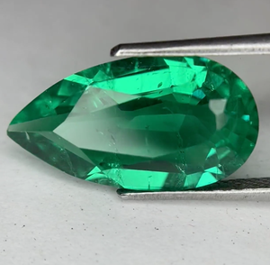 Columbia Emerald Cut Lab Created Grown Pear Cut Loose Gemstones Customizable Sizes Shapes Color Play/<b>Fire</b> - Product Image 2