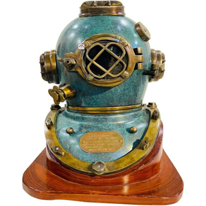 Réplica del Casco de Buceo Mark V de la Marina de los Estados Unidos, Cobre y Latón Macizos, Decoración Marítima Antigua, Coleccionable para Buceadores, Decoración para el Hogar - Product Image 5