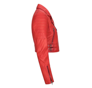 Veste de motard classique en cuir de vachette véritable pour homme, col montant, logo frontal, fermeture éclair croisée, coupe ajustée, vente en gros OEM ODM - Product Image 5