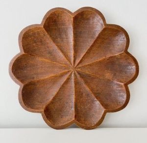 Wooden <b>Tree</b> Shaped Serving Tray Handmade Minimalist Design Solid Color Dishes & Plates - Product Image 4