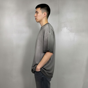 เสื้อยืดทรงหลวมสไตล์ฮิปฮอปสำหรับผู้ชาย ผ้าฝ้าย 100% คุณภาพพรีเมียม พิมพ์ลายโลโก้ตามสั่ง  รักษ์โลก - Product Image 2