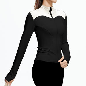 Solid Color Gym Fitness <b>Jacket</b> Yoga With Pockets Morning <b>Workout</b> White Yoga <b>Jacket</b> Quick-Dry Slim Yoga <b>Jacket</b> - Product Image 1