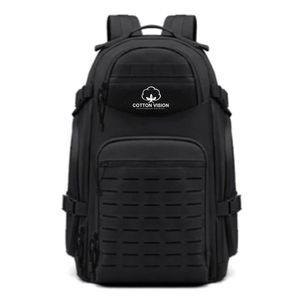 Sac à dos tactique 45L en gros, imperméable avec fermeture éclair, idéal pour le camping, la randonnée, la chasse, la gym, le travail et les voyages - Product Image 3