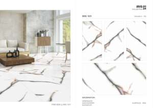 กระเบื้องพอร์ซเลนลายไอริส ขนาด 60x120 ซม. 600x1200 มม. 24x48 นิ้ว สำหรับตกแต่งผนังและพื้นภายในอย่างหรูหรา  ตามที่สถาปนิกเลือก - Product Image 2