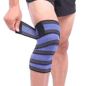 Genouillère tricotée respirante à compression, manchon de soutien et de protection toutes saisons, fermeture à enfiler - Product Image 6