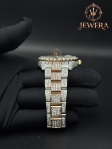 Mens Hip Hop Moissanite Diamond Watch Luxury Jewelry Accessory for Weddings Parties Festivals and Daily Styling for Sale - Product Image 4