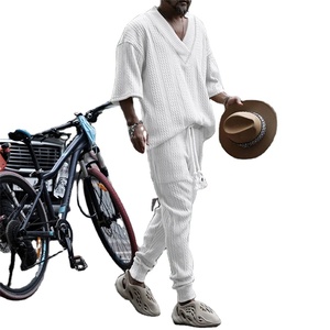 Survêtement vêtements d'entraînement hommes Jogging costumes en gros hiver polaire sport deux pièces ensemble survêtements pour hommes décontracté - Product Image 1