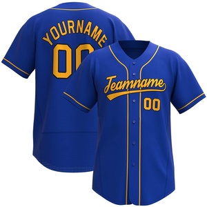Camiseta de Béisbol Nueva Personalizada de Alta Calidad al por Mayor, Uniformes Deportivos de Poliéster para Hombre, Servicio OEM - Product Image 1