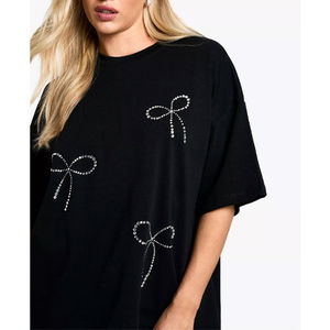 Camiseta con Cuello Redondo y Logotipo Personalizado para Mujer, Ligera, de Primera Calidad, 100% Algodón, Corte Regular, Ecológica, de Secado Rápido y Transpirable para Verano - Product Image 4