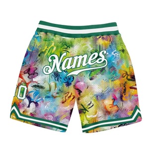 Summer Fashion Plus Size Solid Pattern Canvas Sportswear Shorts Elastic Ribbed Waist Band Two Pockets Sublimation Printed Shorts - Product Image 1