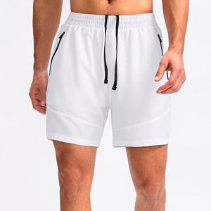 กางเกงขาสั้นออกกำลังกายขายส่ง ระบายอากาศได้ดี เหมาะสำหรับวิ่งและเล่นกีฬา มีกระเป๋าซิป แถบสะท้อนแสง สำหรับผู้ชาย - Product Image 2