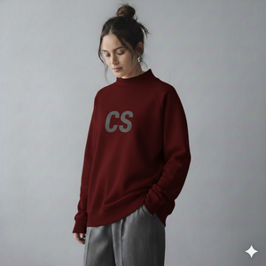 เสื้อสวมหัวคอเต่าทรงโอเวอร์ไซส์สำหรับผู้หญิง ดีไซน์แขนยาวทันสมัยและสไตล์ลำลองสบายๆ - Product Image 5