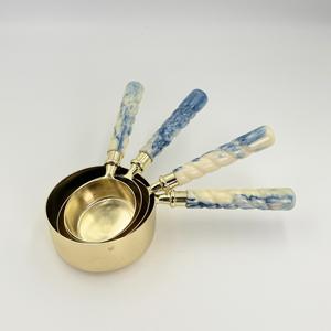 ผลิตภัณฑ์ใหม่ 2026 ช้อนตวงพร้อมด้ามจับเรซิ่น สแตนเลส สำหรับชา กาแฟ ผงต่างๆ และถ้วยตวง โดย R B Overseas - Product Image 5