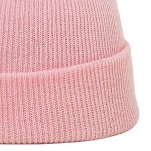 Gorros de punto elásticos unisex con logotipo personalizado, tejido jacquard sublimado, de acrílico/algodón, cálidos, con puño y lazos de puntos. - Product Image 5