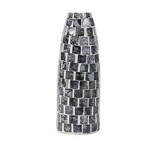 Jarrón de Flores de Nácar Negro de Tendencia para Decoración de Interiores Modernos - Product Image 3