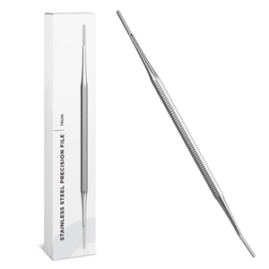 ที่ดันหนังกำพร้าสแตนเลสคุณภาพสูงแบบมืออาชีพ สำหรับทำเล็บ ขัดหนังกำพร้า กำจัดคราบสีเล็บ ปลายสองด้าน ใช้ซ้ำได้ ขายดี - Product Image 4