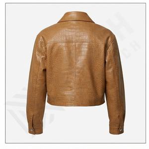 Ropa de calle de cuero Chapado en oveja, ropa de cuero a la moda para mujer, chaqueta, chaquetas de talla grande para mujer - Product Image 3