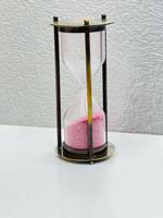 Reloj de arena de 6'' de latón macizo con acabado Commando y diseño 3D de animal/ángel |   Pie Decorativo Vintage para Mesa de Graduación