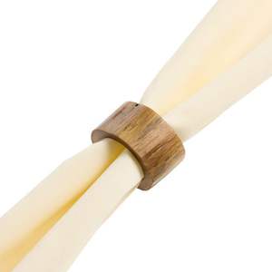 Anillos de Servilleta Modernos de Madera de Lujo con Diseño de Corte Ondulado en Ambos Lados, Ecológicos, Duraderos, para Decoración de Banquetes de Boda, Vajilla - Product Image 4