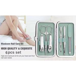 7 in 1 Stainless Steel Nail <b>Kit</b> with Case Single Spring Durable Portable <b>Manicure</b> Tools for Adults Classic Style - Product Image 6