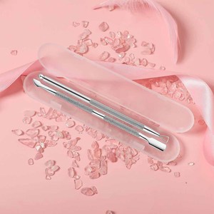 Empujadores de cutículas de acero inoxidable de doble punta para el cuidado personal de la belleza - Product Image 6